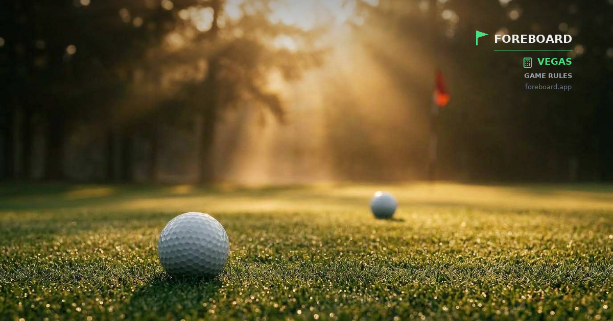 Two golfers on a tee box with a golf ball reflecting digits